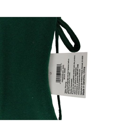 Holiday Home Babys 1st Christmas Reindeer 14 in Green Christmas Stocking New - Picture 5 of 5